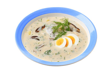 Dill cream soup