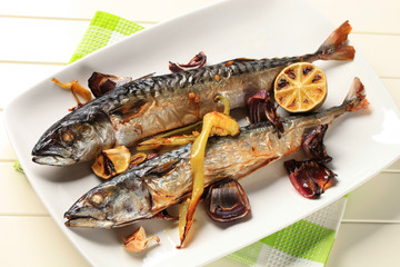 Baked Mackerel