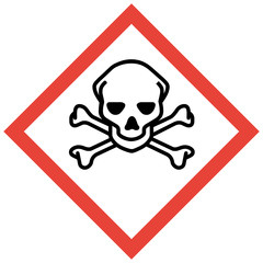GHS Kennzeichen sehr giftig akute Toxizität Totenkopf Knochen