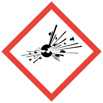 GHS Kennzeichen Explosionsgefährlich Explosivstoffe