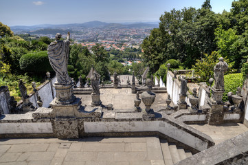 Obraz premium City View from Bom Jesus Sanctuary, Braga, Portugal.
