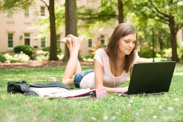 A pretty young college or high school student
