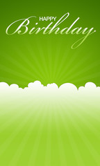 Naklejka premium Happy Birthday Day Card