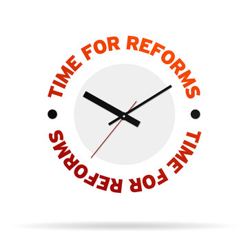 Time For Reforms Clock