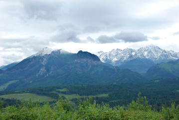 Fototapeta premium Mountains view, High Tatras, Slovakia