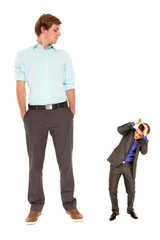 Obraz premium Machtkampf Groß gegen Klein