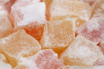 turkish sweet delight, rose and yellow