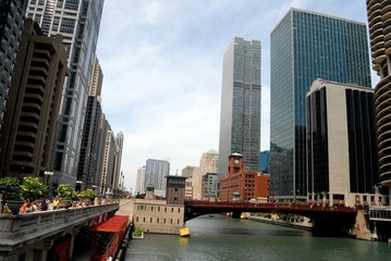Obraz premium Śródmieście Chicago, Illinois