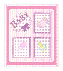 Baby arrival cards.  girl