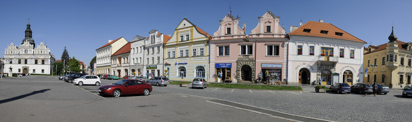 Fototapeta na wymiar Rathaus, Stribro, Mies, Tschechien