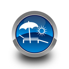 Summer glossy icon