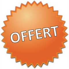 étiquette offert