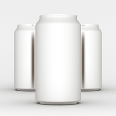 Image sealed aluminum can with a drink