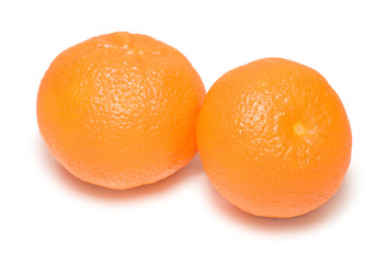 Tangerines isolated on a white background