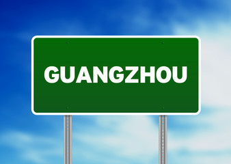 Guangzhou road sign