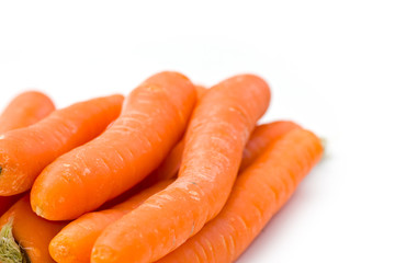 Carrots isolated on white
