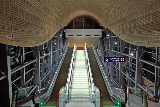 Dubai Metro Station, United Arab Emirates