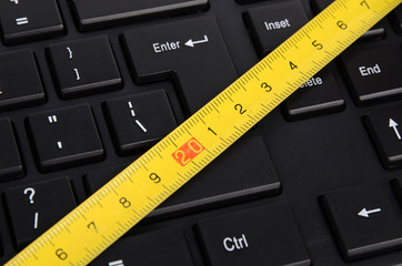 Steel tape and keyboard