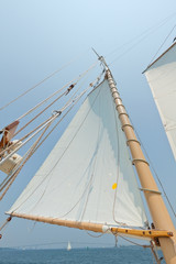 Views of the private sail yacht.