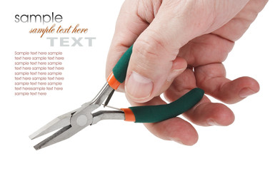 Pliers in hand