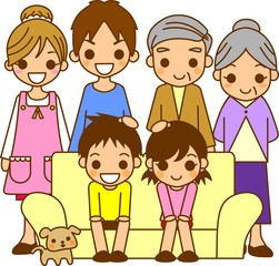 家族　イラスト