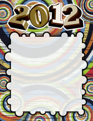 2012 with copy space.