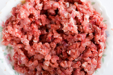 mince meat close up