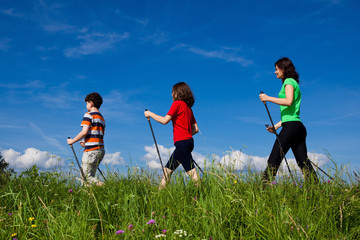 Nordic walking - active family audoor