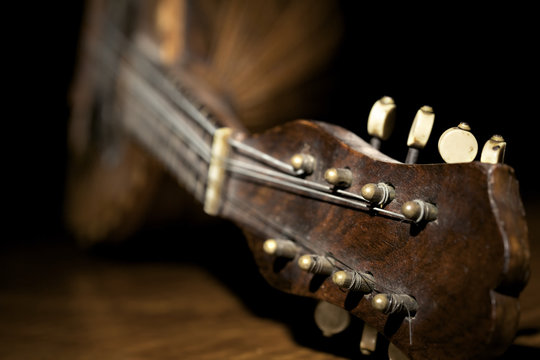 Closeup of mandolin