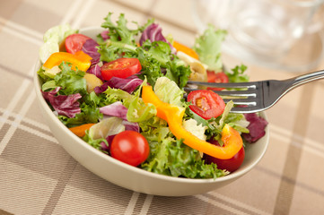 salad with vegetables