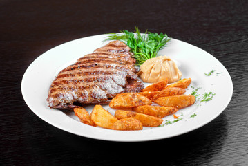 Juicy beef steak