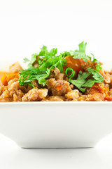 Pork and Tomato Relish , .Northern Thai food