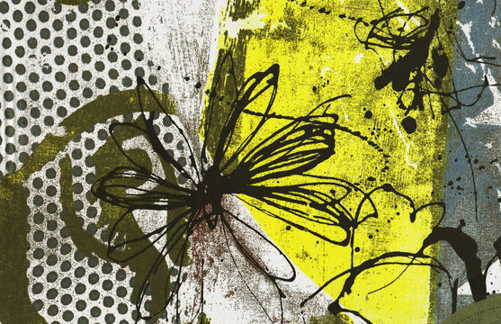 Fond floral abstrait.