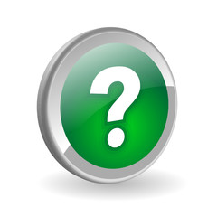QUESTION MARK Web Button (hotline customer service support faq)