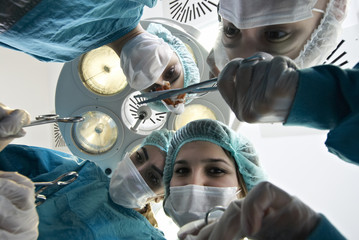 Group of female doctors in surgery