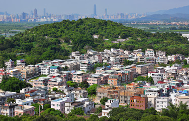 Yuen Long district in Hong Kong