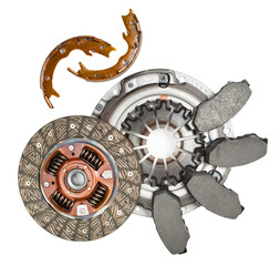 auto parts isolated on white