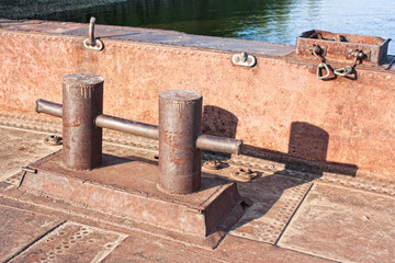 fragments of destroyed remains of the old ship