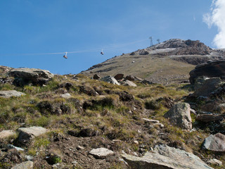 T&eacute;l&eacute;ph&eacute;rique vers le sommet du Rothorn