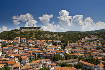 Panorama of Sibenik and St.John fortress