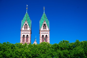 Fototapeta na wymiar Herz Jesu Kirche, Freiburg, Germany