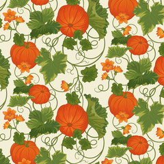Background with pumpkins