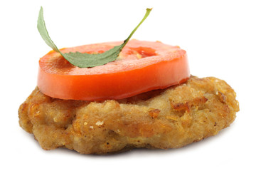 Cutlet and tomato