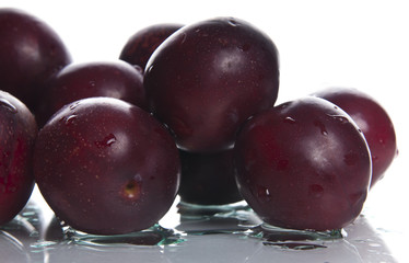 Ripe plums