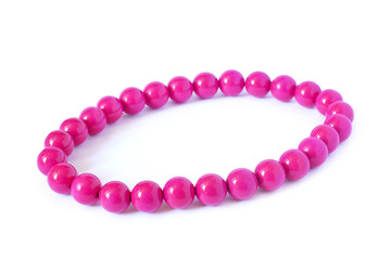 pink beads