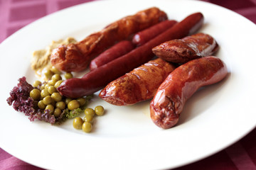 fried sausages