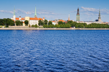 Fototapeta na wymiar Panorama starego Rydze, Łotwa