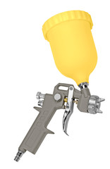 spray gun to paint.
