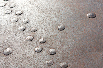 background of the rivets