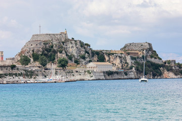Naklejka premium Corfu town in Greece